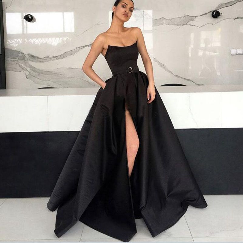 prom dresses with slits 2019