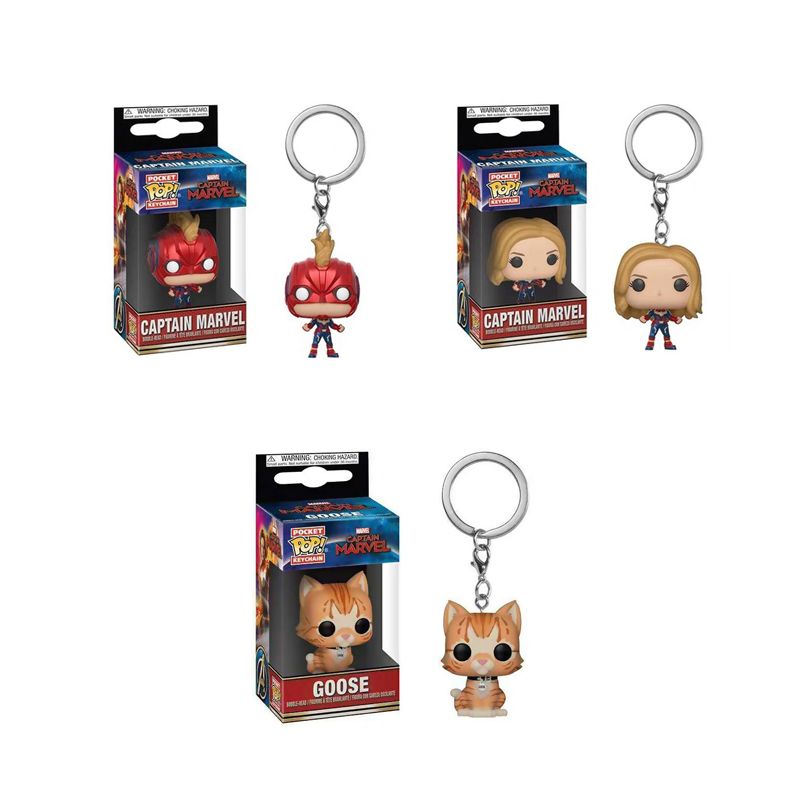Funko Pop Captain Marvel Goose Mysterio Pvc Action Figure Toys Keychain From Popfigure 3 12 Dhgate Com