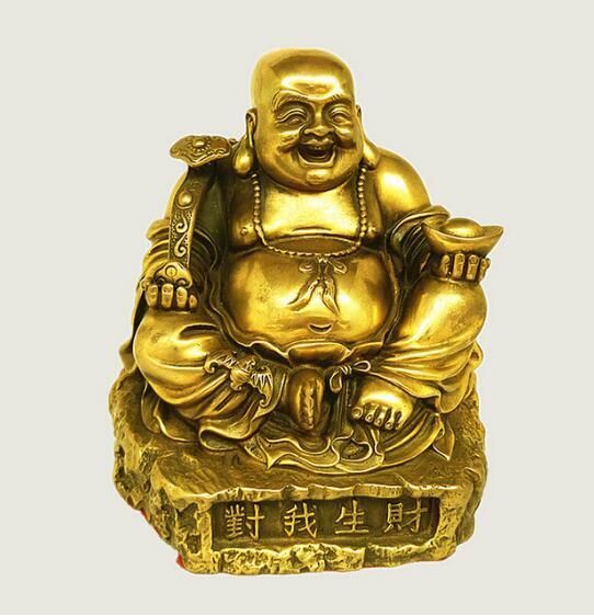 Compre NOVO + + Maitreya Cobre Buda Ornamentos Na Minha Sala De Estar  Decoração Sorte Dinheiro Laughing Buddha Housewarming De Dingyuzhe78789,  $941,67 | Pt.Dhgate.Com