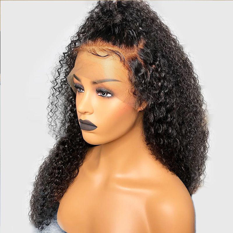 13x6 Deep Part Lace Front Ponytail Wigs With Baby Hair Pre Plucked Afro