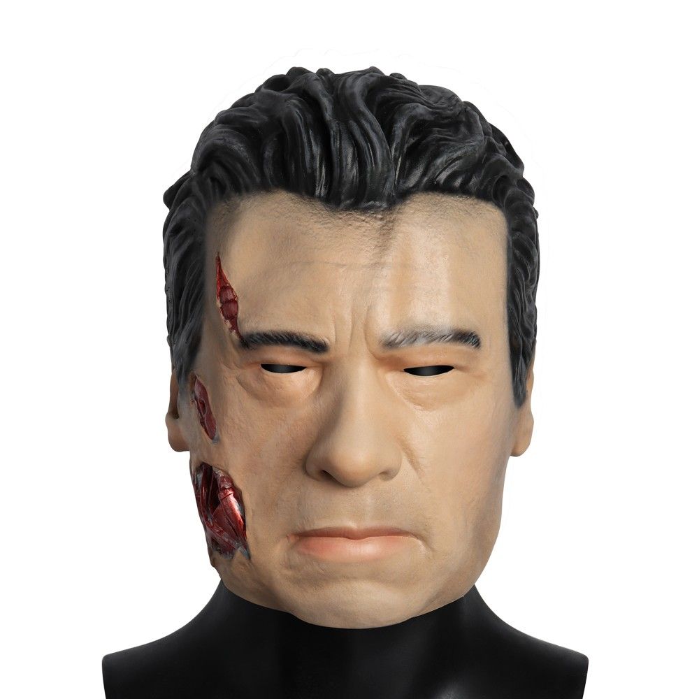 Halloween the Terminator Latex Mask Schwarzenegger Halloween full face Party scary Masks cosplay Realistic