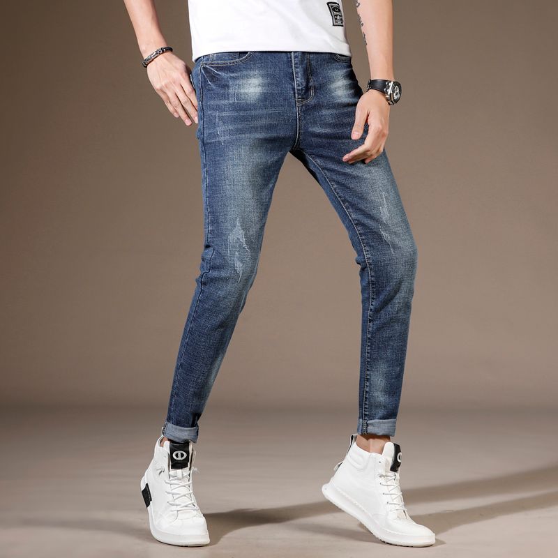 Compra 2020 Para Hombre De La Moda Del Jeans Rasgados Pantalones Slim Fit  Apenado De Hip Hop Del Dril De Frío Hombre De La Novedad De Calle Jean  Pantalones Caliente De La