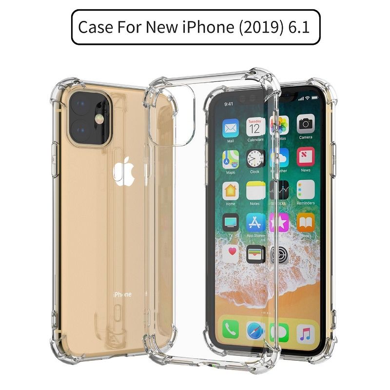 A prueba de choques Suave claro caso de teléfono suave cubierta de parachoques para iPhone XS Max 6s 7 8 Plus