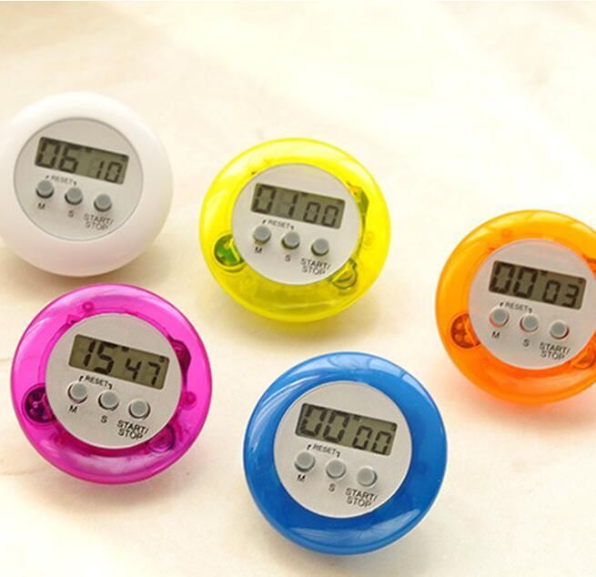 2019 Round Electronics Countdown Timer Alarm Digital Desktop Timer