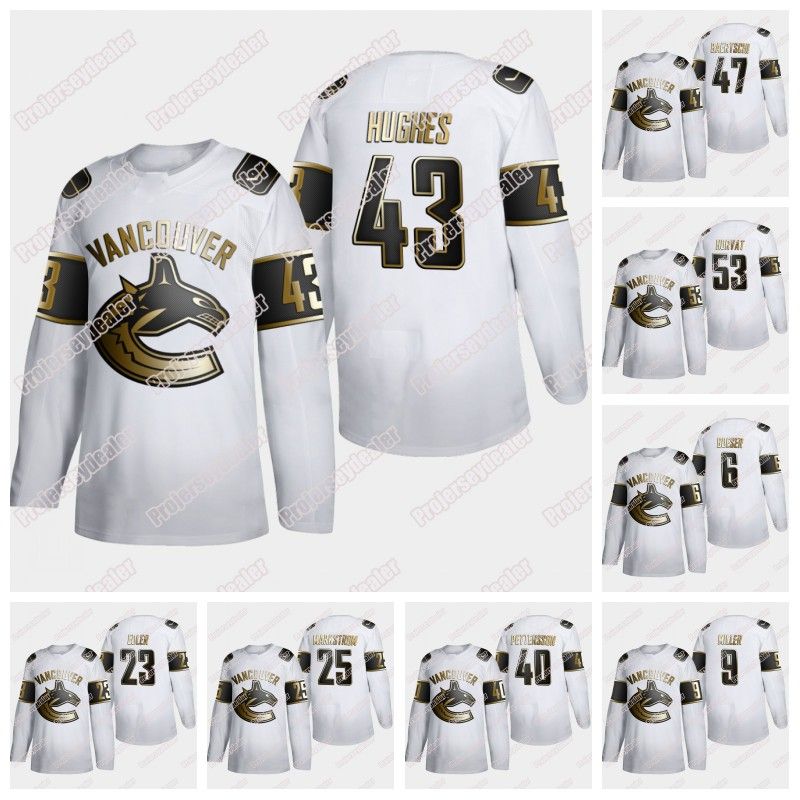 white canucks jersey