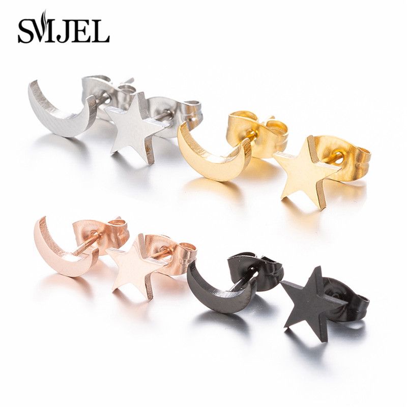 Smjel Pendientes Grandes De Acero Inoxidable Pendientes De Smjel Pendientes Grandes De Acero Inoxidable Pendientes De