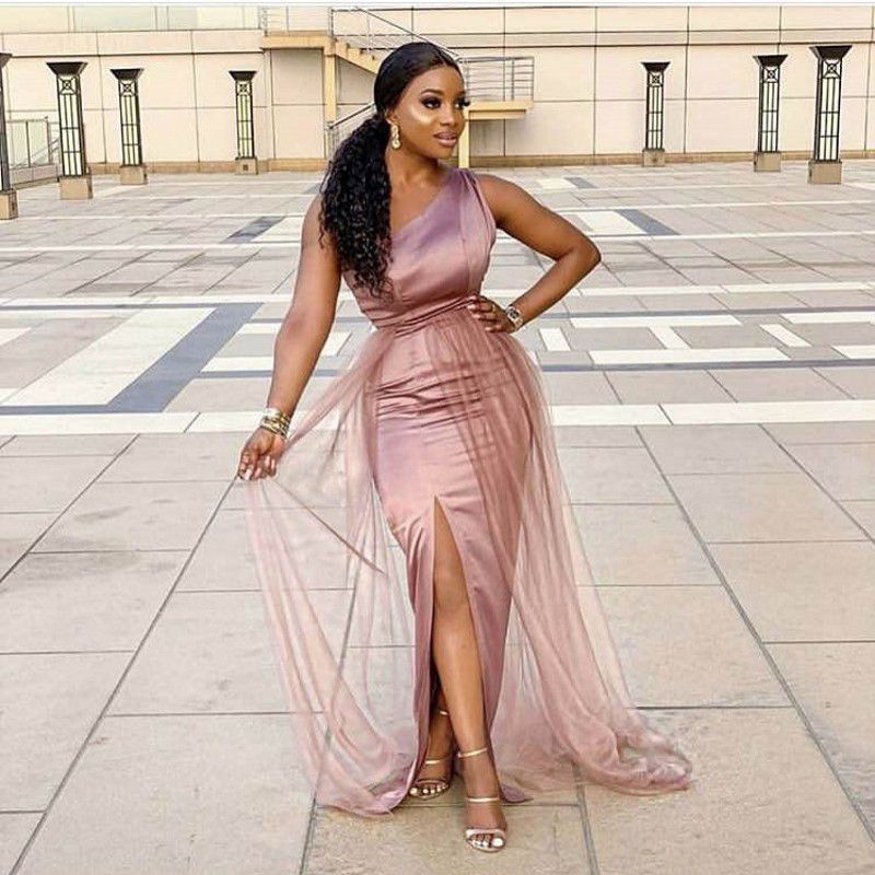 Dusty Pink Wedding Guest Dress Flash 