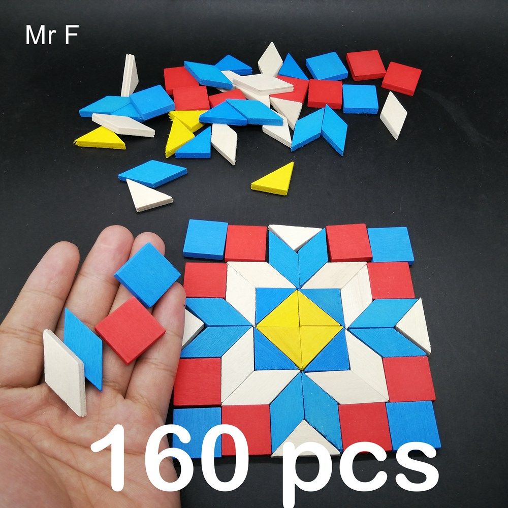 Kid Gift Mini Wooden Puzzle Jigsaw Preschool Training Learning Game Toy