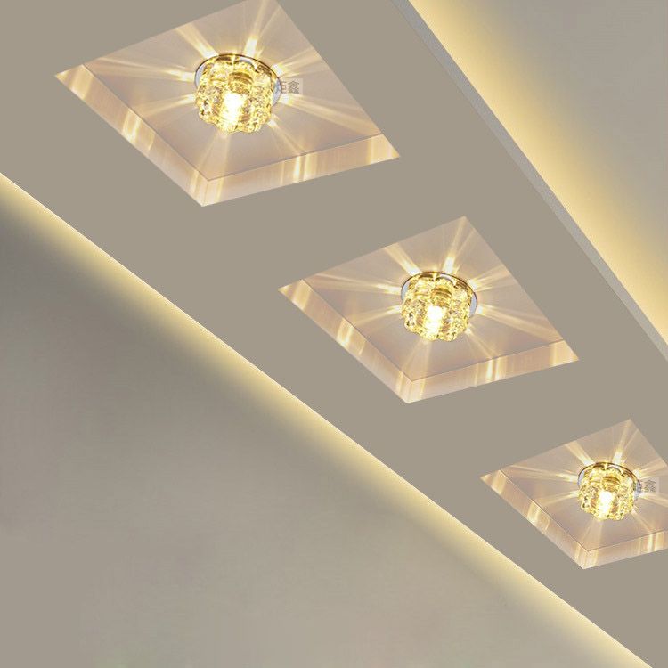 Grosshandel Moderne Kristall Led Decke Spot Licht Korridor Flur Aisle Veranda Deckenmontage Einbauleuchte Home Decor Balkon Treppen Beleuchtungskorper Von Lightfixture 12 57 Auf De Dhgate Com Dhgate