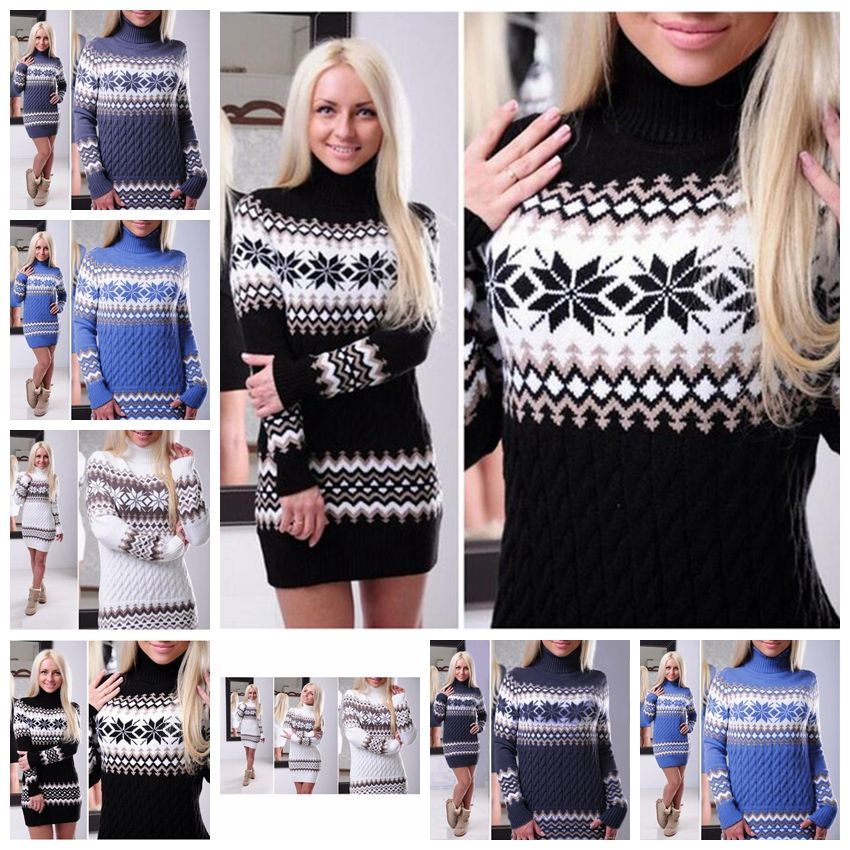 black christmas sweater dress
