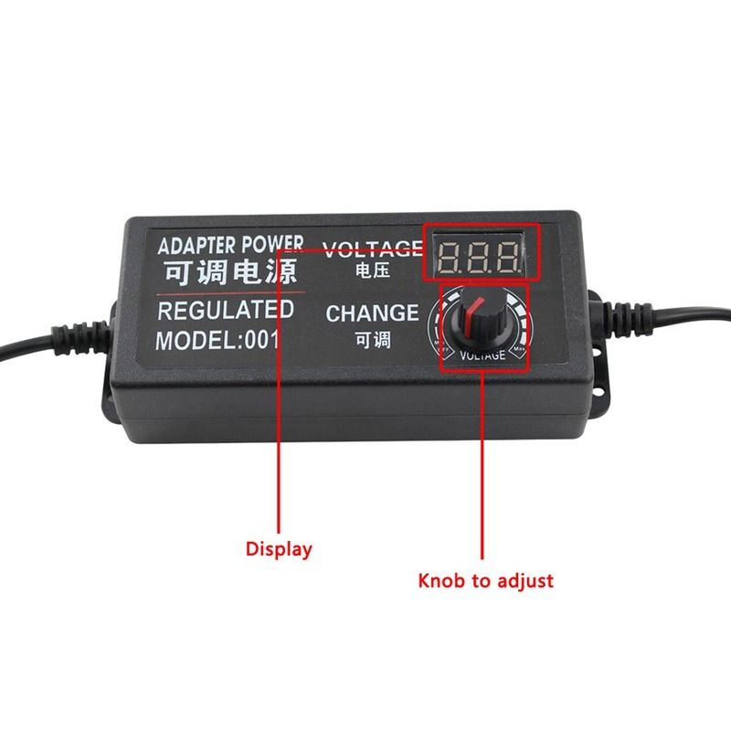 9V-24V 3A - Adaptateur universel réglable, transformateur d'alimentation  électrique, 100-240V à DC