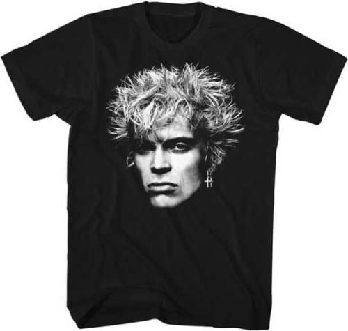 Billy Idol Crazy Hair Adult T Shirt Punk Rock Music Printed Summer