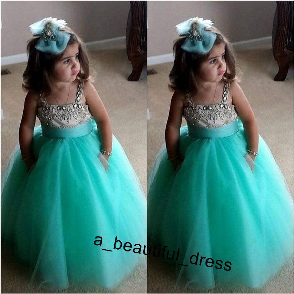 girls turquoise dress