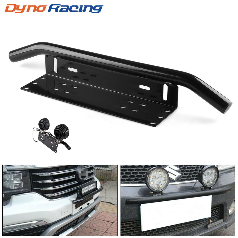 Jenaka Led Light Bar Mounting Bracket Front License Plate Frame Holder for Off-Road Lights LED Work Lamps Lighting Bars Black AB008 Jenaka Led Light Bar Mounting Bracket Front License Plate Frame Holder for Off-Road Lights LED Work Lamps Lighting Bars Black AB008