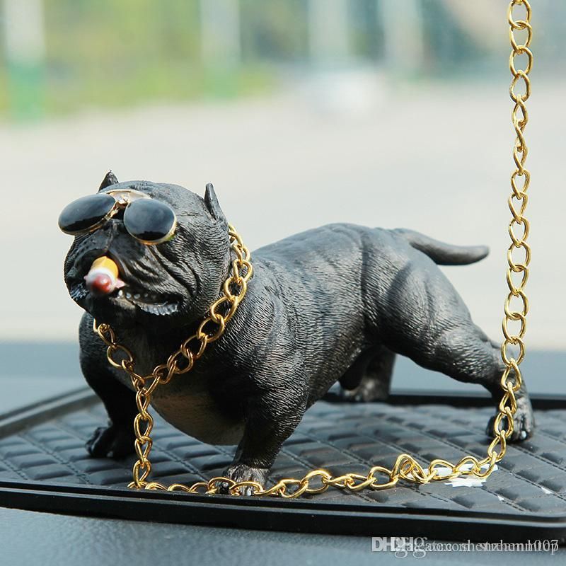simulasyon amerikan kabadayi pitbull araba kopek bebekler susler sevimli dekorasyon oyuncak icin otomobil parcalari ic aksesuar dropshipping