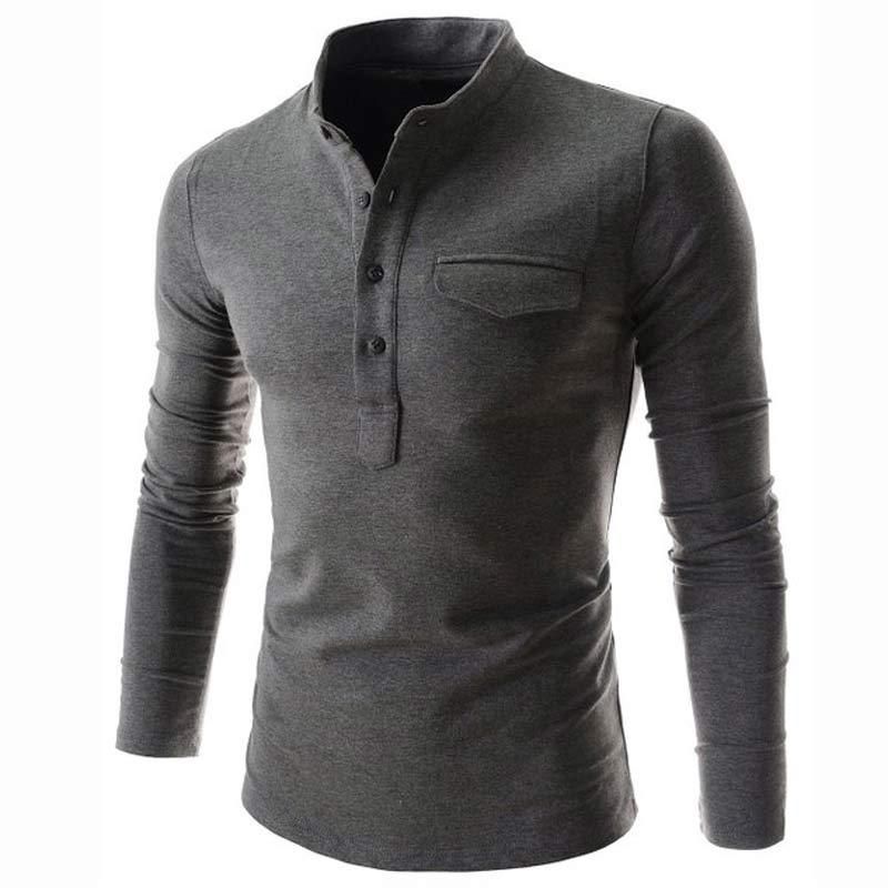 long sleeve red polo shirt mens