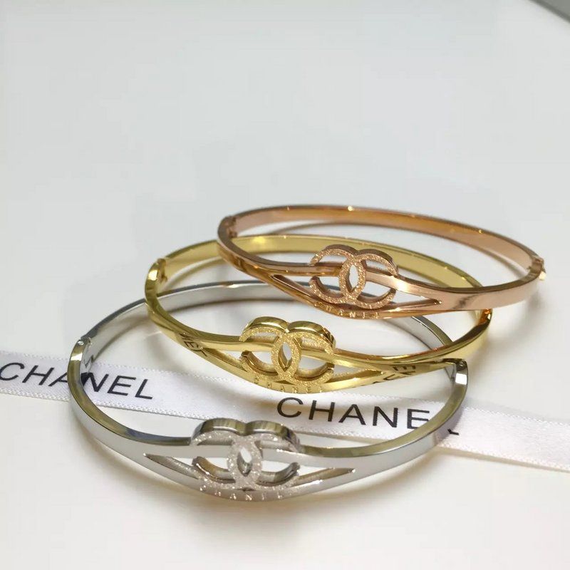 Por Natural nueva de diamantes de imitación Chanel cadena circón de metal de joyería de hip hop viento pulsera de aleación de materiales damas de oro y plata