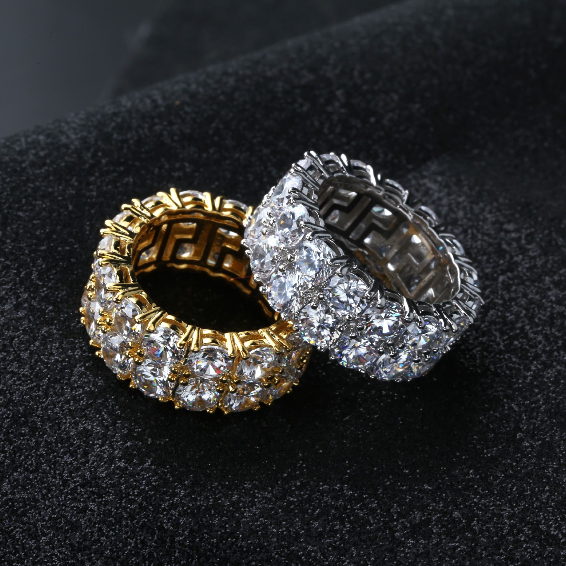 2021 Luxury Designer Jewelry Mens Rings Hip Hop Jewelry Iced Out
