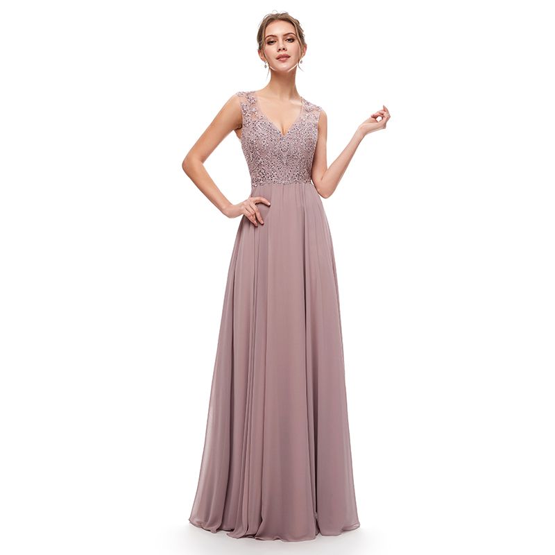 mauve formal gowns