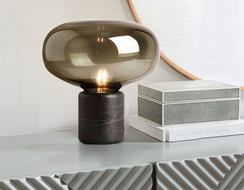 marble bedside lamp
