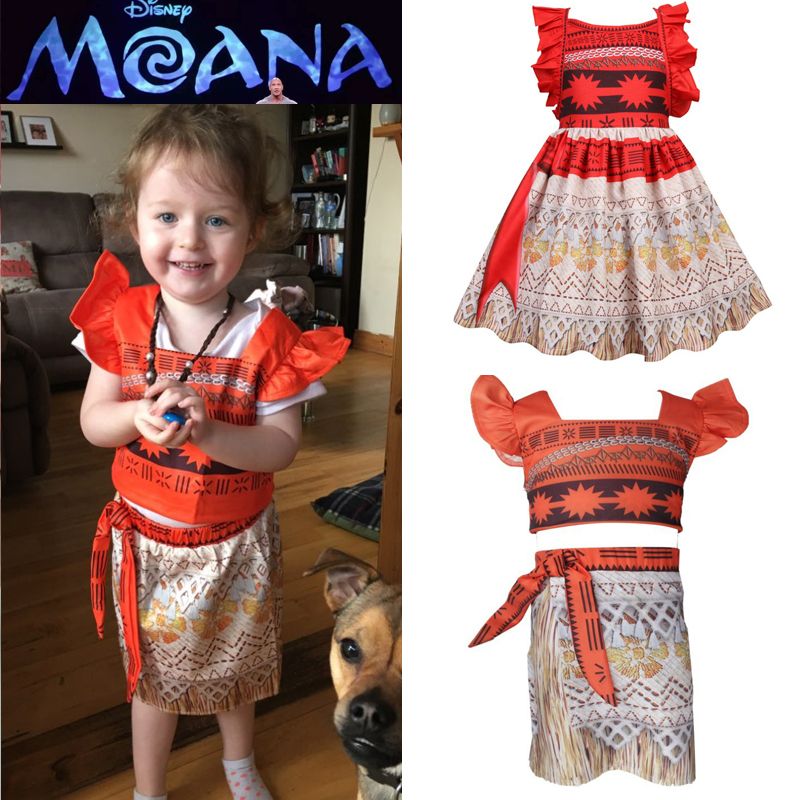 vestido vaiana disney