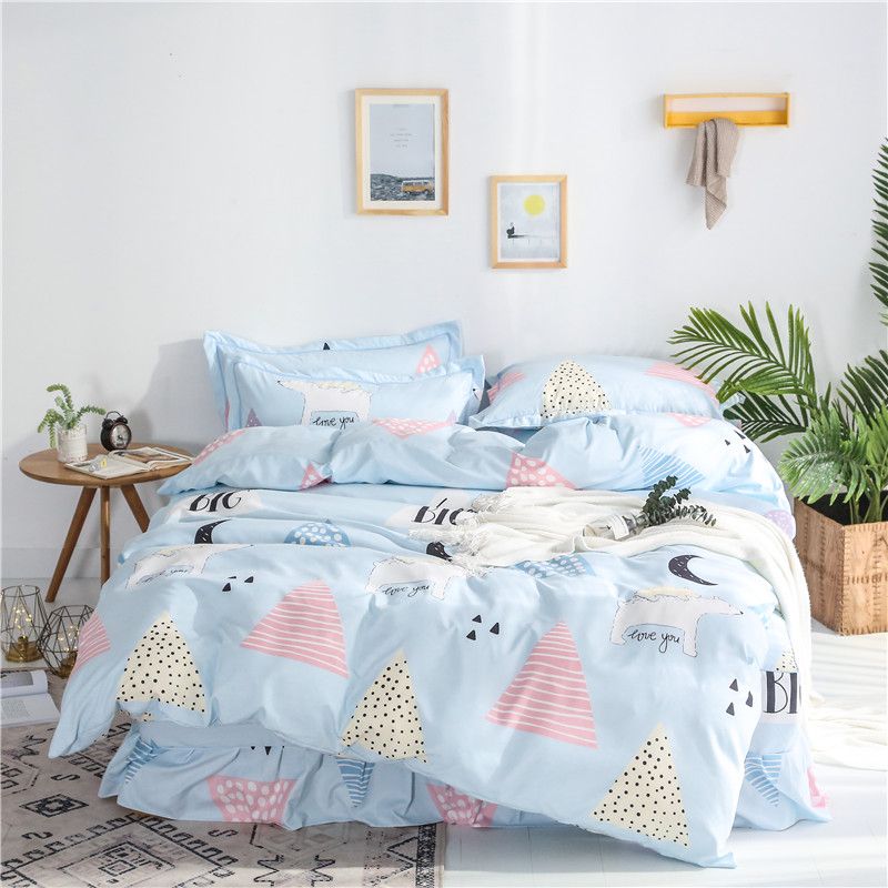 Color Big Illustration Home Textile Bedding Sets Childrens Bed
