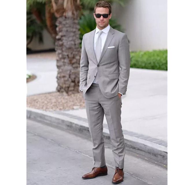 costume gris homme