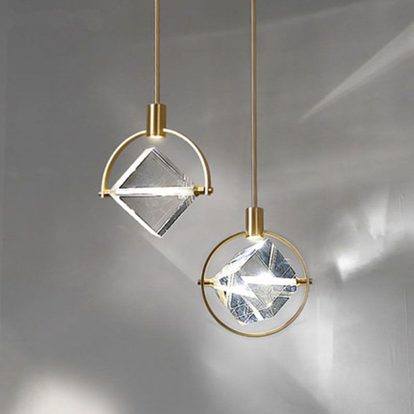 modern crystal pendant light