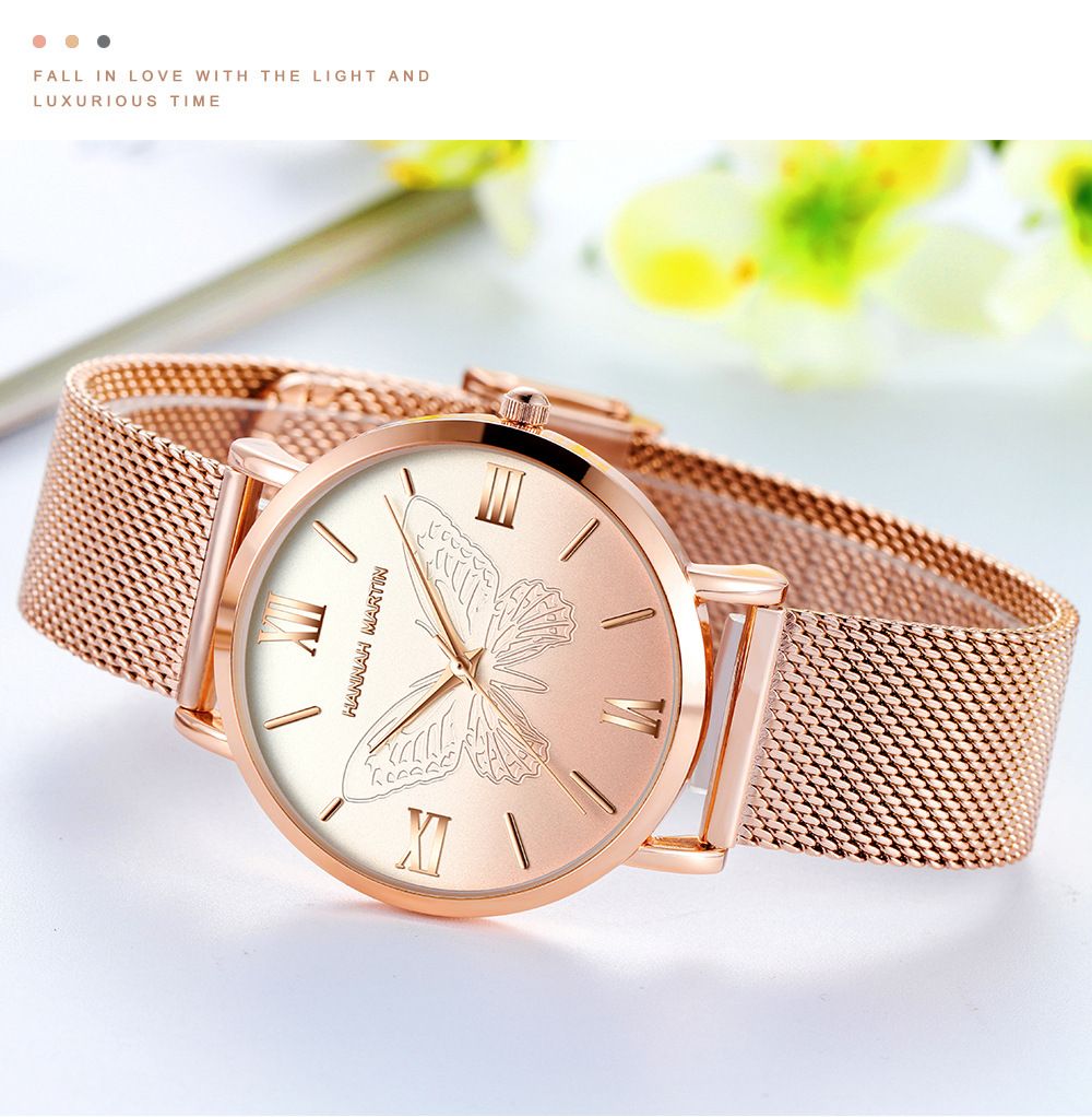 2020 Butterfly Fashion Ladies Watch Simplicity British Style Japanese Machine Core Steel Mesh Strap Fashion Womens Watch Wholesale From Basketballking666 19 35 Dhgate Com