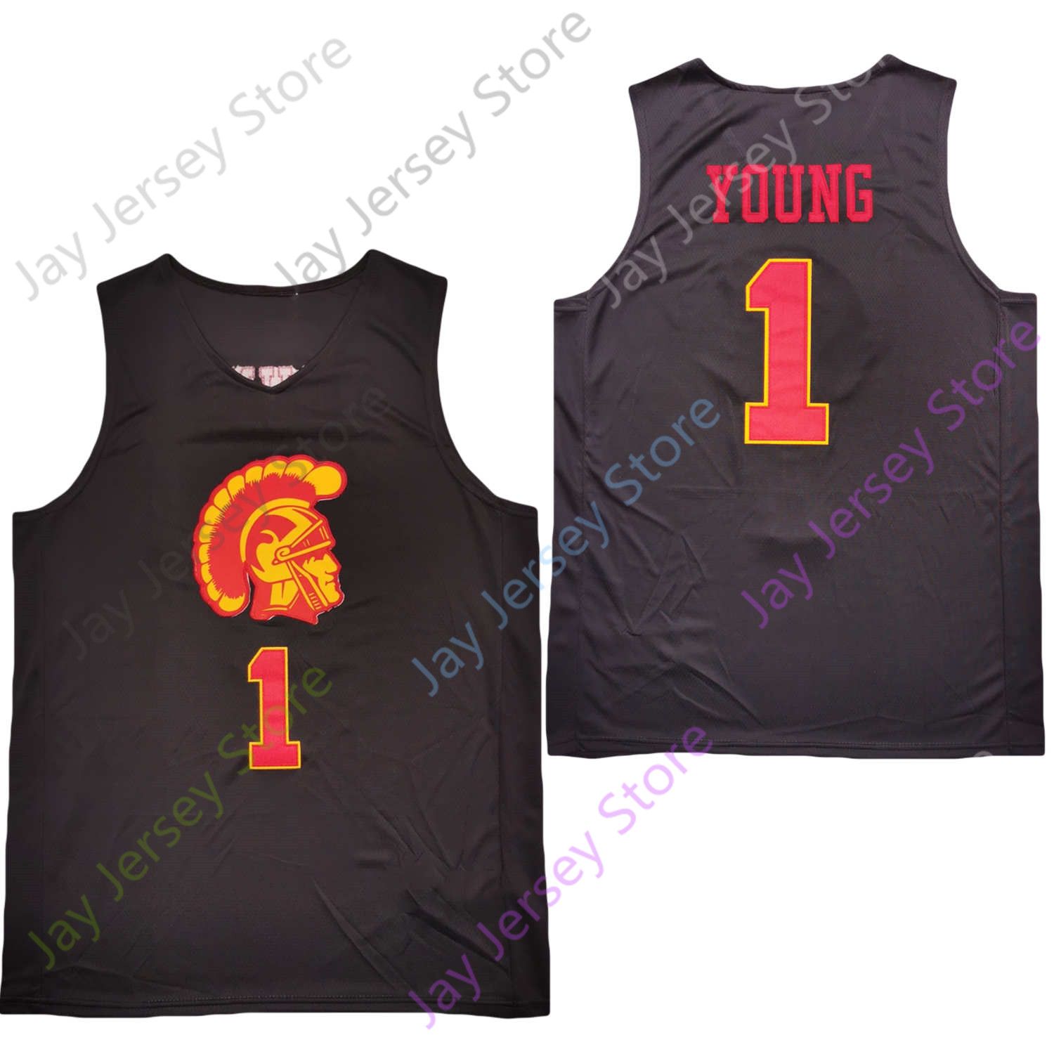 usc basketball jersey black