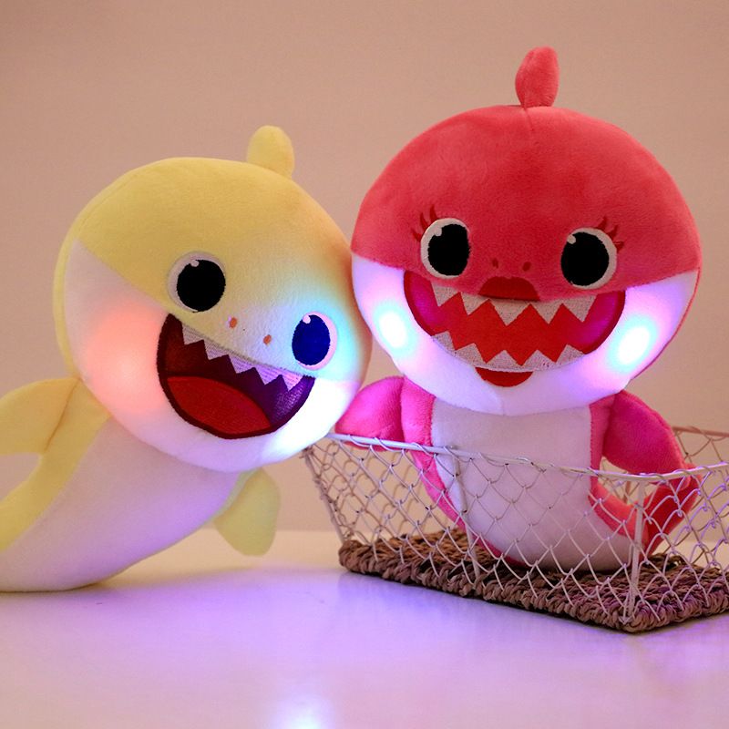 Baby Shark Cartoon Plush Toys Soft Singing Dolls Cute Gift for Kids Boys Girls