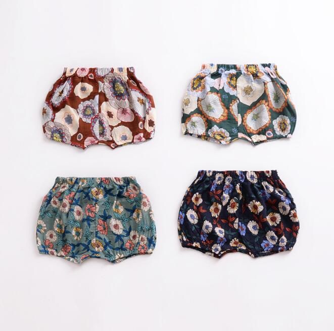 Barato INS Baby Girl Ropa BUM SHORTS PORRIENTE Floral Helado Cono Cono Bragas Pantalones Pantalones Cortos Niños Niños Al Por Mayor By0825 De 2,81
