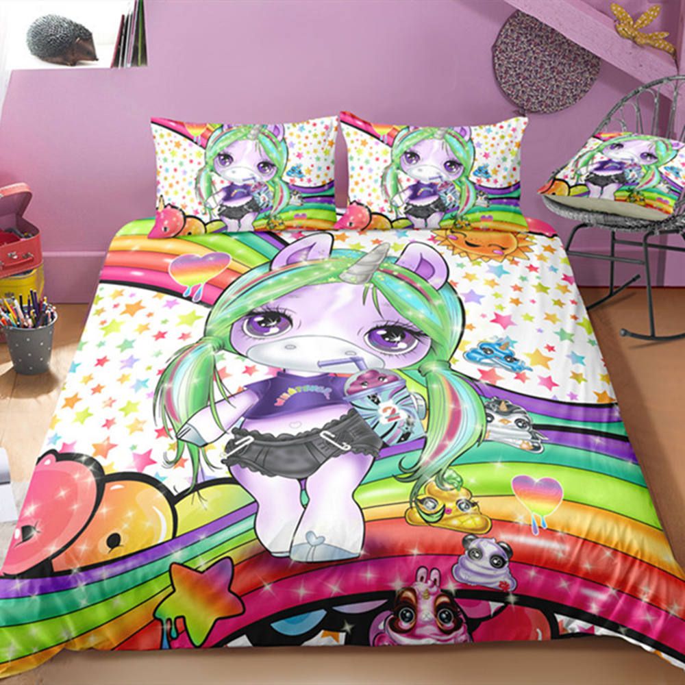 beddingdream magazasinda yastik kilifi ile kiz sevimli unicorn bebek 3d nevresim kral kralice ev deco cift kisilik yatak ortusu icin karikatur baski yatak seti dhgate com beddingdream magazasinda yastik kilifi ile kiz sevimli unicorn bebek 3d nevresim kral kralice ev deco cift kisilik yatak ortusu icin karikatur baski yatak seti dhgate com