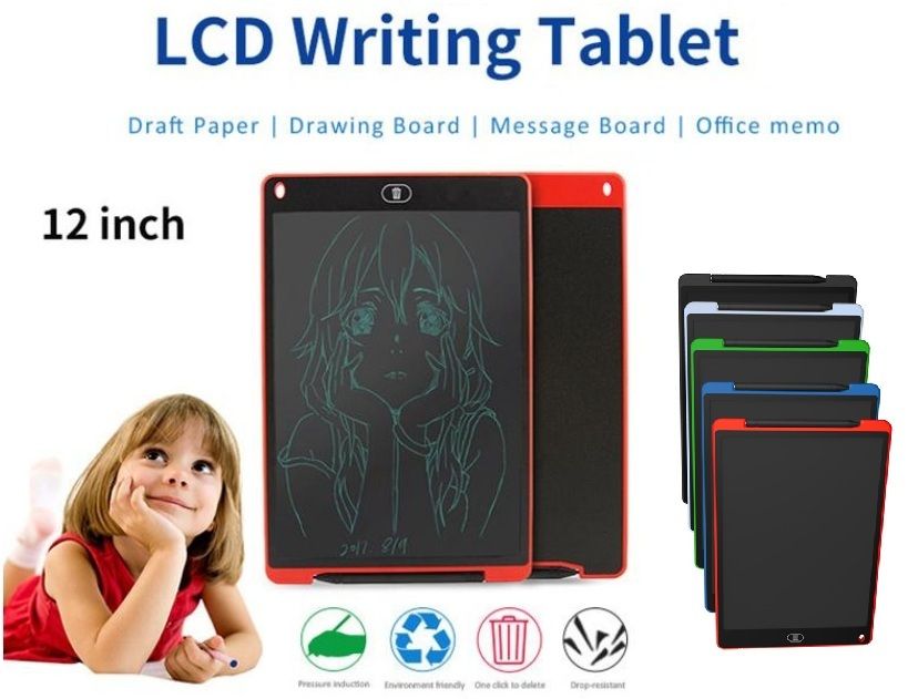 Color : Black, Size : 20 inches Message Board,LCD Writing Tablet 20 Inch LCD Handwriting Board Childrens Drawing LCD Writing Board Electronic Drawing Board for Business,Home Message Board,Kid