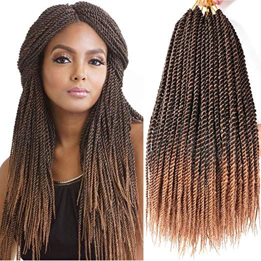 2019 18inch Senegalese Twist Crochet Hair Synthetic Braiding Hair