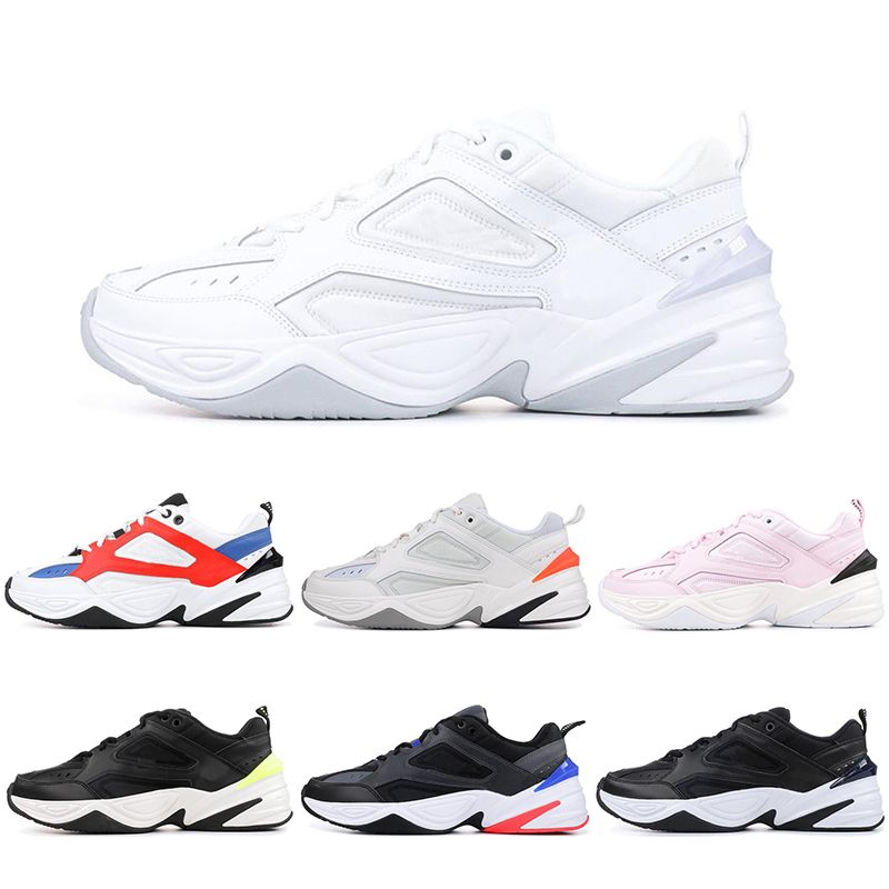 gastos generales frente Astronave nike m2k Diseñador Barato M2K Tekno Papá Zapatos para hombre John Elliott  Paris Phantom Rosa Negro