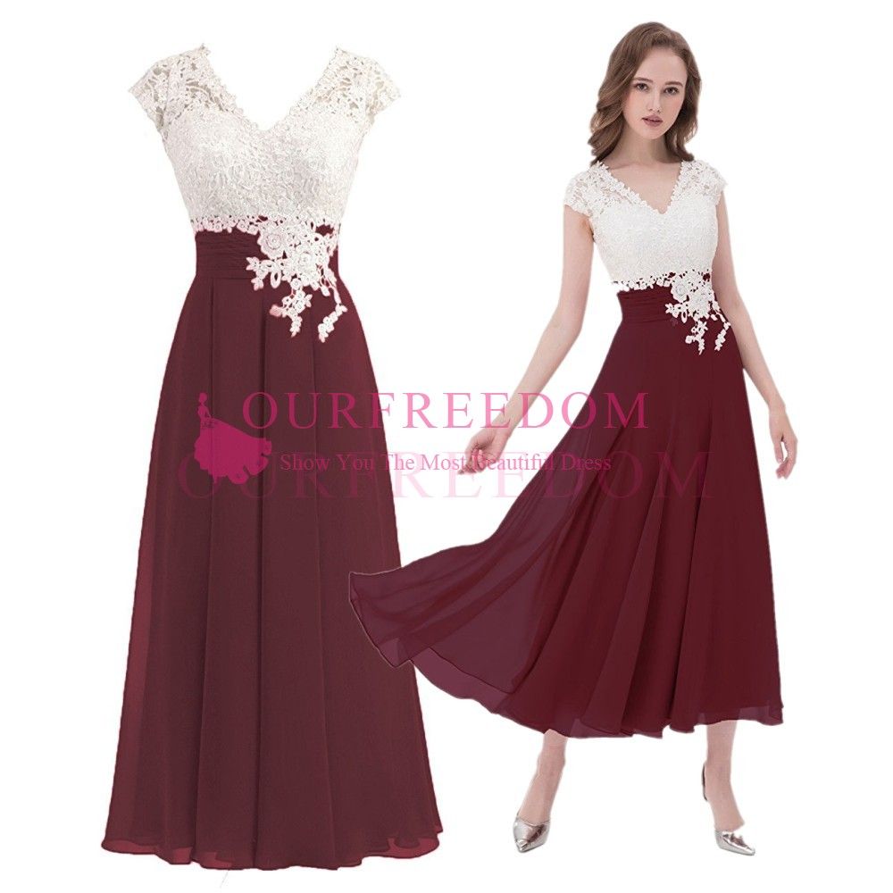 burgundy colored mother of the bride dresses