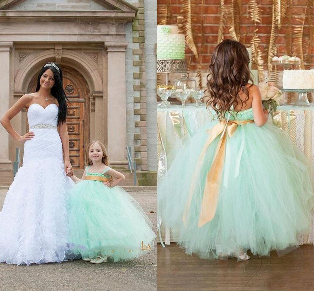 mint green girls dress