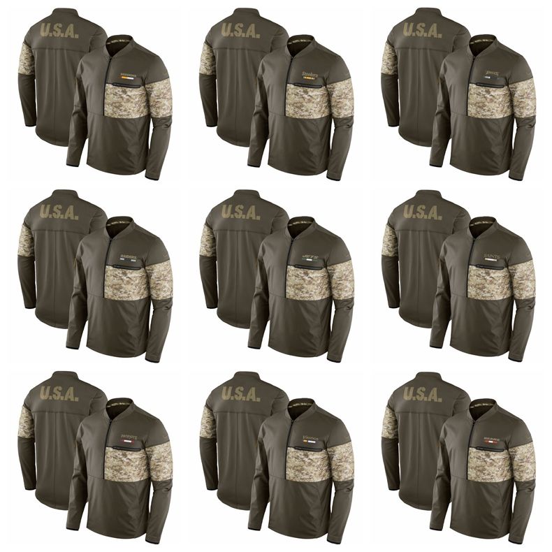 saints salute to service half zip