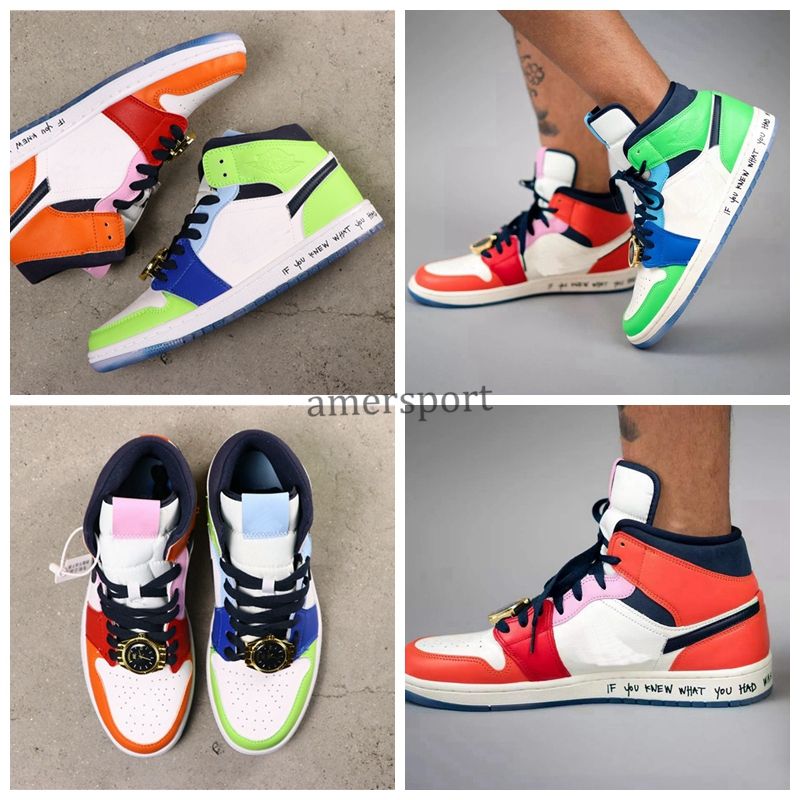 Compra Melody Ehsani X WMNS 1 1s Del Reloj De Los Hombres De Los Zapatos De  Baloncesto Mediados De Los Deportes De Fearless Prohibido Dedo Del Pie Bred  Unión Mujer Para Hombre