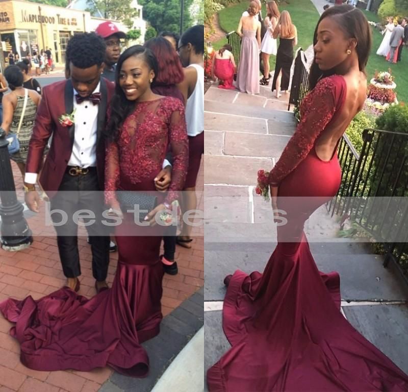 burgundy prom dresses 2017
