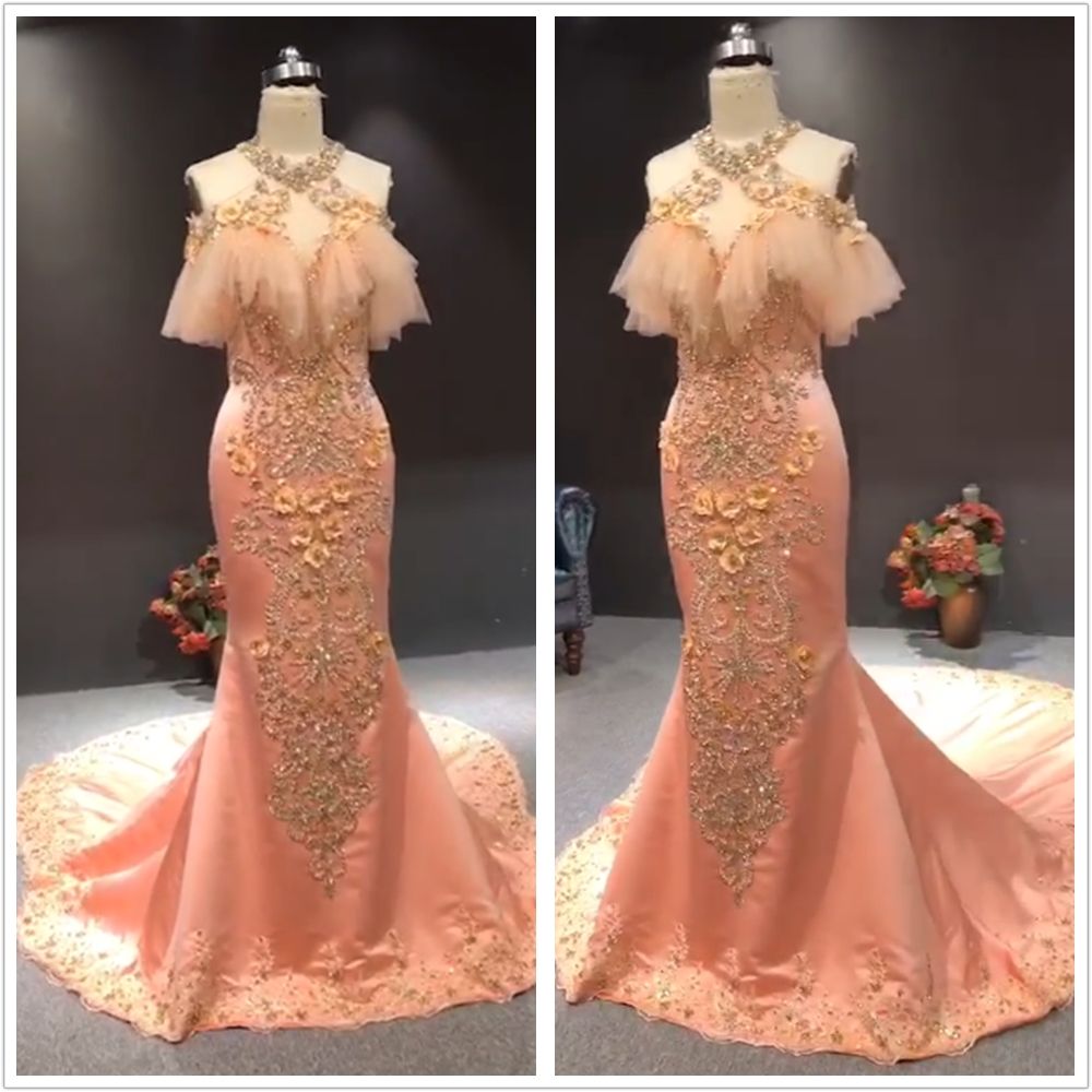 flamingo evening gown