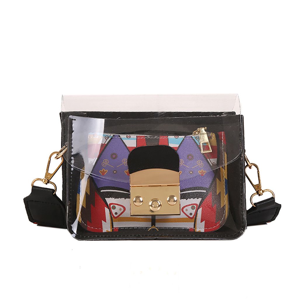 transparent jelly shoulder bag