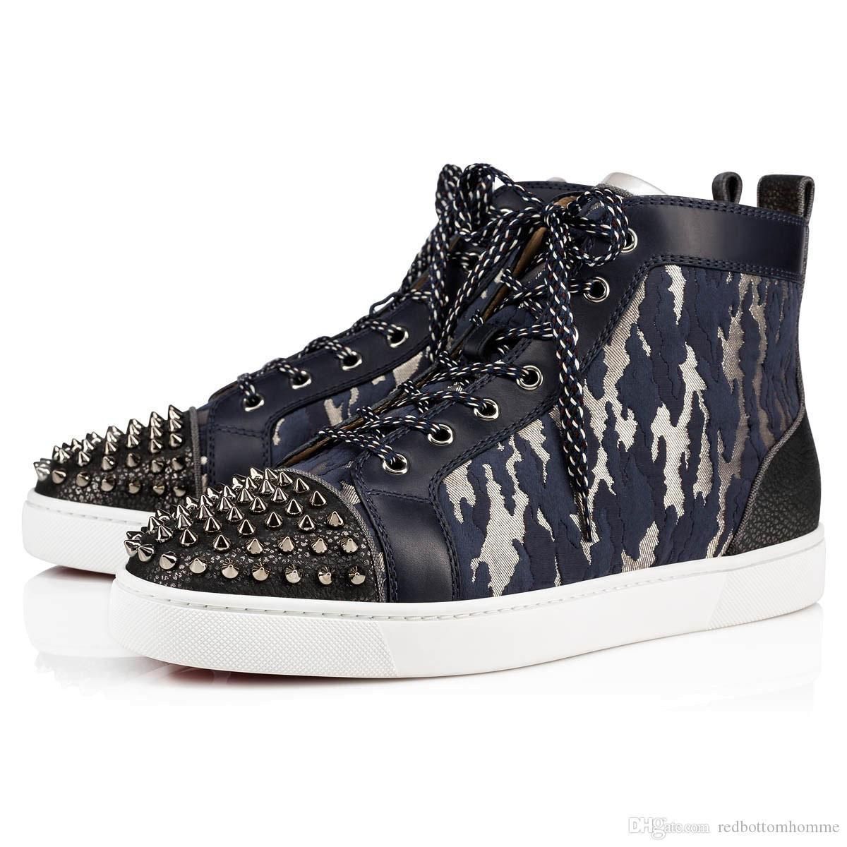 red bottom high tops