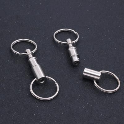 5x PCS - Quick Release Keychain Dual Detachable Pull Apart Key Ring Fob  Holder