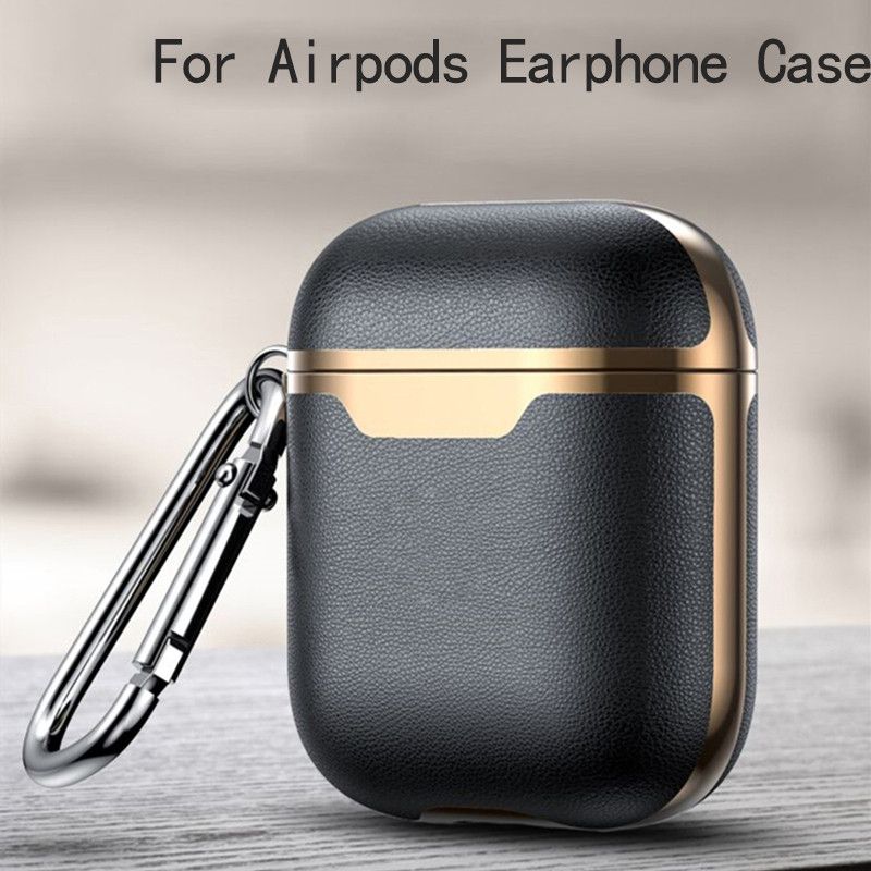 satin al luks deri kulaklik kilif icin airpods kablosuz bluetooth kulaklik kaplama parlak altin koruyucu kapak icin airpods pro tl48 14