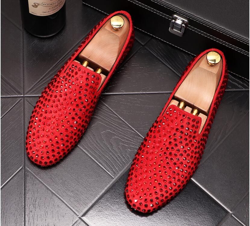 red canvas flats