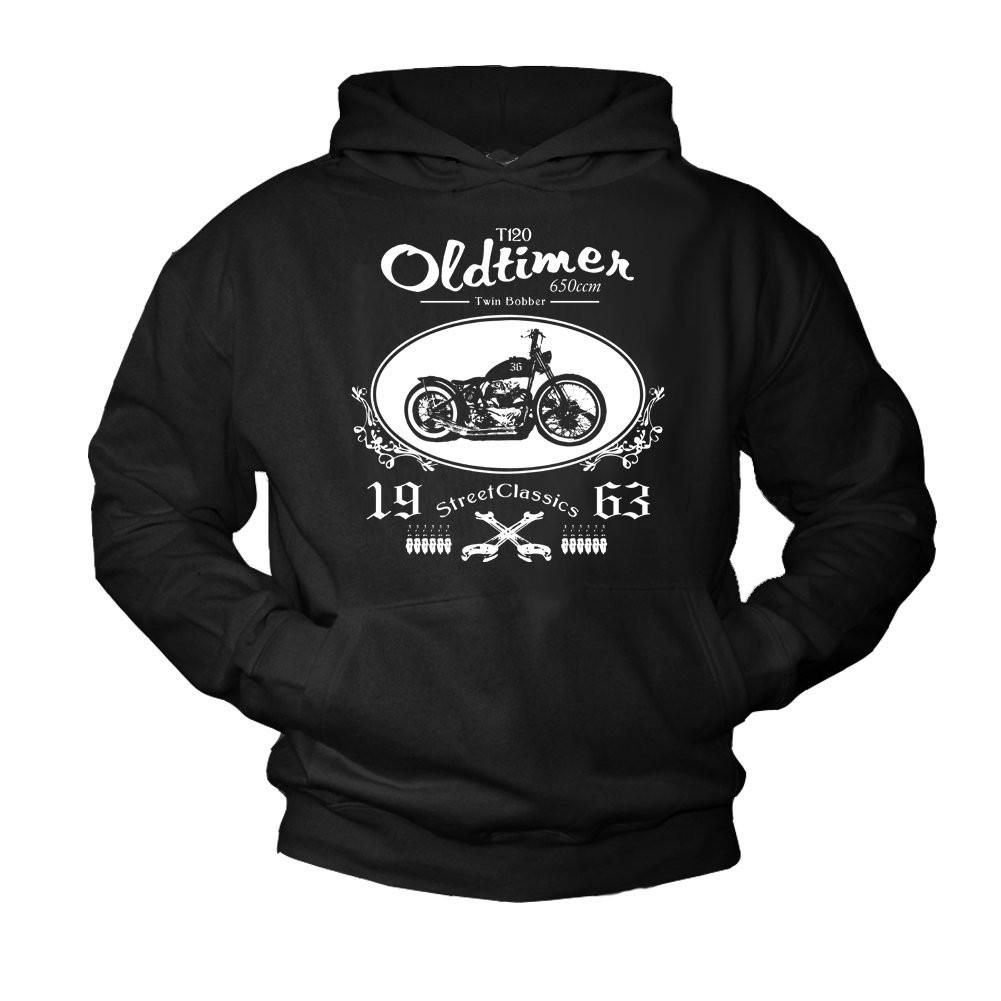 biker hooded sweatshirt