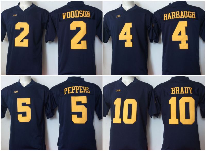 tom brady youth michigan jersey