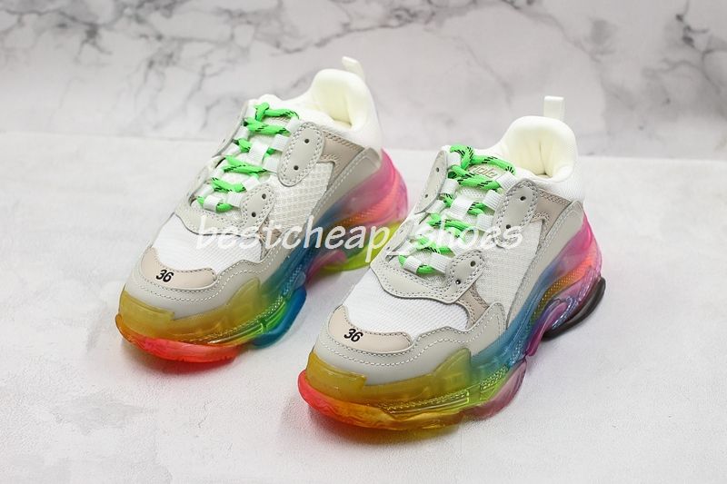 Balenciaga Top Quality New Triple S Sneakers Con Suola Trasparente  Arcobaleno Cushion Womens Designer Shoes Donne Sneakers Triple S Scarpe Da  Corsa Trainer Basket Da Bestcheap_shoes, 248,26 € | It.Dhgate.Com